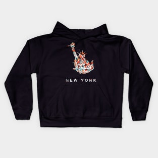 New York statue of Liberty abstract print Kids Hoodie